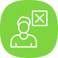 Delete User Vector Icon Design