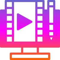 Video Editing Vector Icon Design