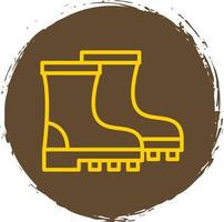 diseño de icono de vector de botas