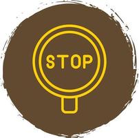 diseño de icono de vector de señal de stop