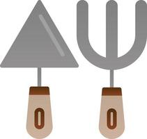 Fork And Trowel Vector Icon Design