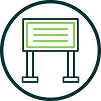 Sign Board Vector Icon Design