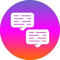 diseño de icono de vector de conversación