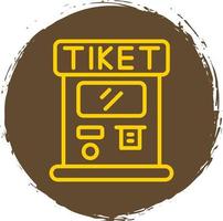 Ticket Machine Vector Icon Design