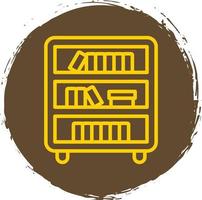 diseño de icono de vector de estante de libro