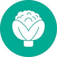 Cauliflower Vector Icon Design