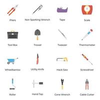 Set of Mechanical Tools Icons vector