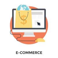 Trendy E commerce vector