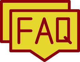 Faq Vector Icon Design