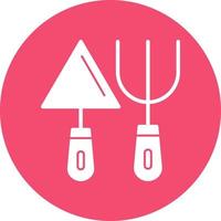 Fork And Trowel Vector Icon Design