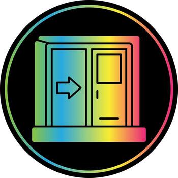 diseño de icono de vector de salida