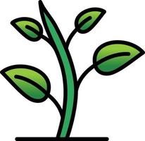 Green Sprout Vector Icon Design