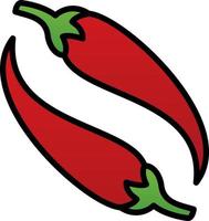 Chili Vector Icon Design