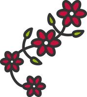 diseño de icono de vector de diseño floral