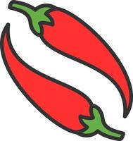 Chili Vector Icon Design