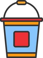 Bucket Vector Icon Design