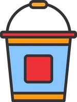 Bucket Vector Icon Design