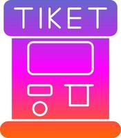 Ticket Machine Vector Icon Design