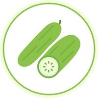 Cucumber Vector Icon Design