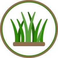 diseño de icono de vector de hierba