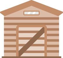 Garden Shed Vector Icon Design