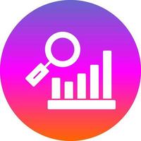 Bar Chart Research Vector Icon Design