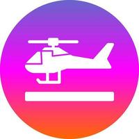 Helicopter Vector Icon Design