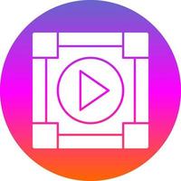 diseño de icono de vector de reproductor multimedia