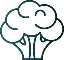 Broccoli Vector Icon Design