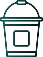 Bucket Vector Icon Design