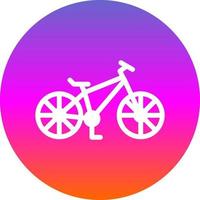 Mountain Bike Vector Icon Design