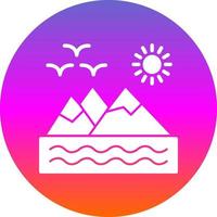 Mountains Vector Icon Design