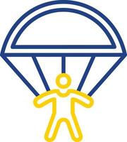 Skydiving Vector Icon Design