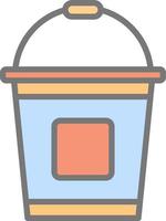 Bucket Vector Icon Design