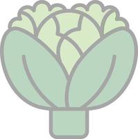 Cabbage Vector Icon Design
