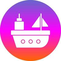 diseño de icono de vector de barco