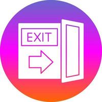 Exit Vector Icon Design