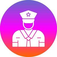 Security Guard Vector Icon Design