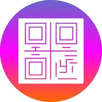 Qr Code Vector Icon Design