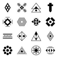 Pack Of Aztec and Tribal Patterns Collection vector