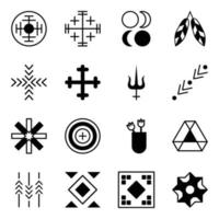 pack de colección de patrones tribales vector
