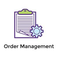 Trendy Order Management vector