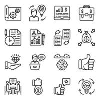 Pack of Business Planning Icons vector