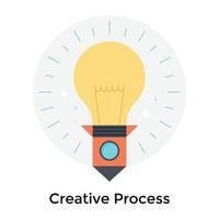 Trendy Creative Process vector