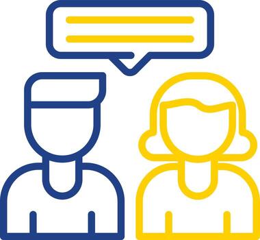 Interview Vector Icon Design