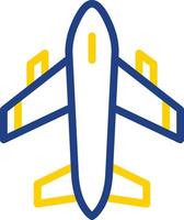 diseño de icono de vector de avión