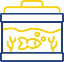 Fish Tank Vector Icon Design