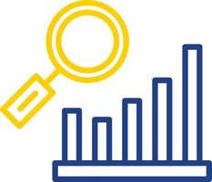 Bar Chart Research Vector Icon Design