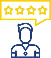 Customer Review Vector Icon Design