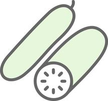 Cucumber Vector Icon Design